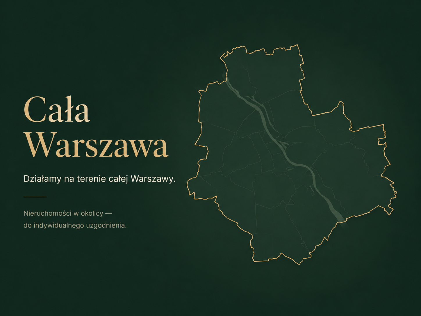 Mapa obszaru działania Lucro Rent w Warszawie i okolicach